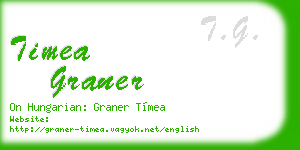 timea graner business card